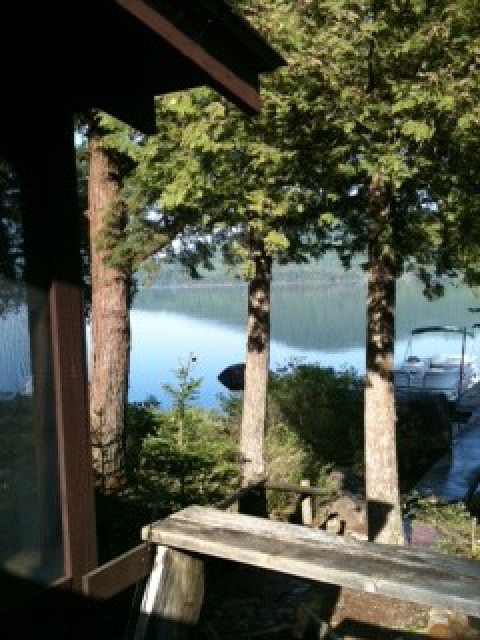 View from front porch on a calm morning