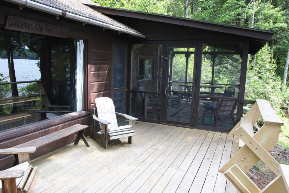 Deck facing eating porch.