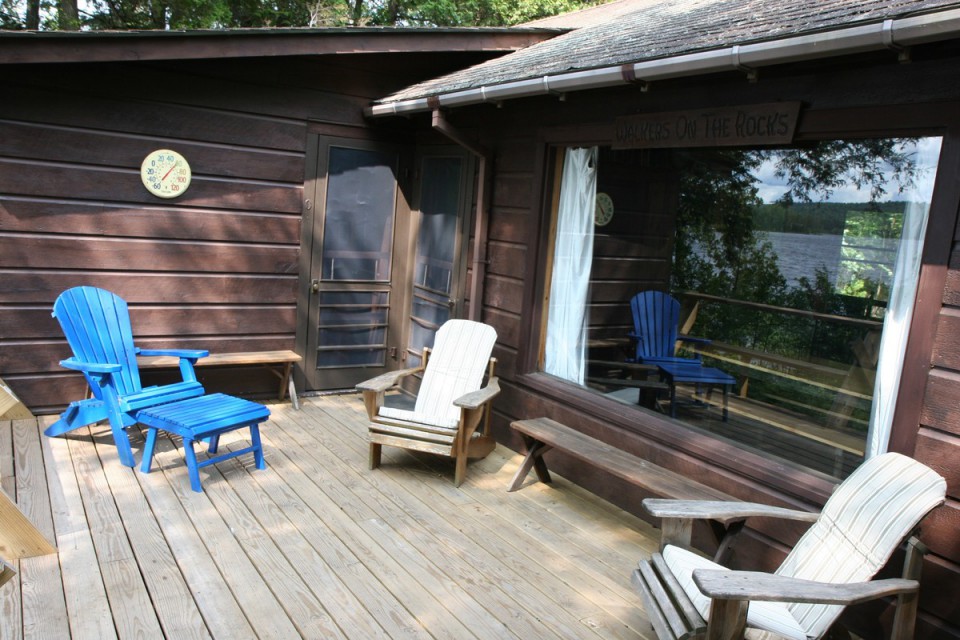 Deck facing master bed room.