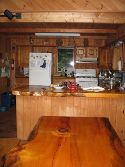 Dining table and cook's kitchen
