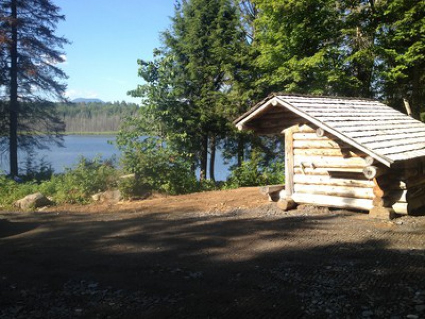 Beautiful Cedar Lean-to by the water