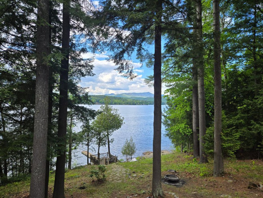 Path from the deck to the lake