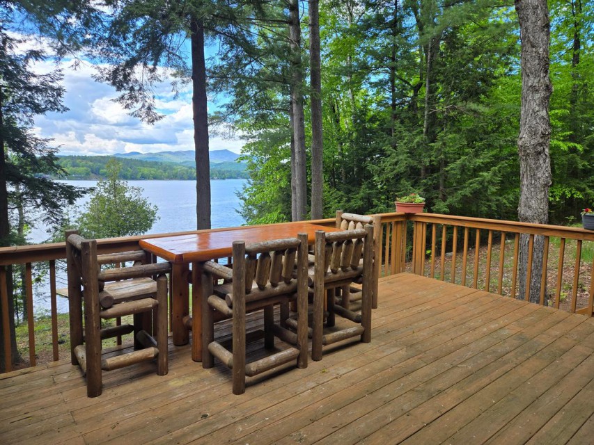 Deck off house for breakfast or happy hour with a view!