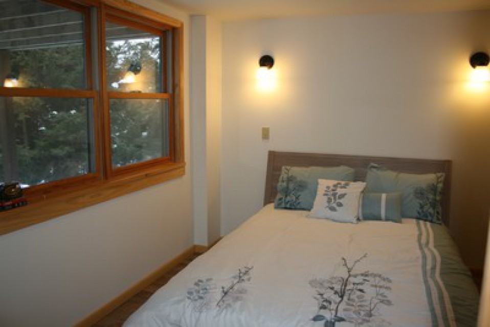 Downstairs bedroom with Queen