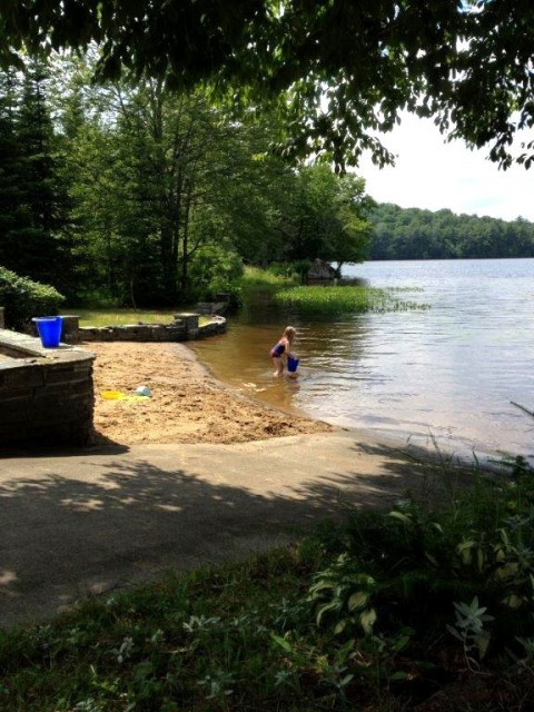 Our own private beach and boat ramp!