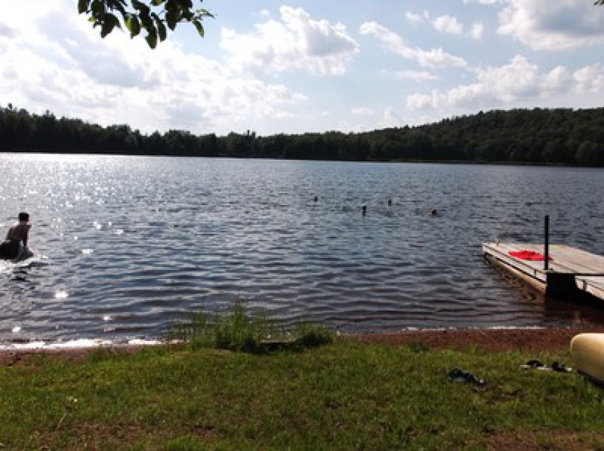 Afternoon swim at the dock