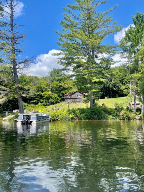 Camp Sanjamaw from Lake Clear