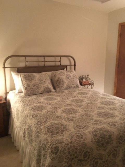 Bedroom #2 (queen) with front deck access.