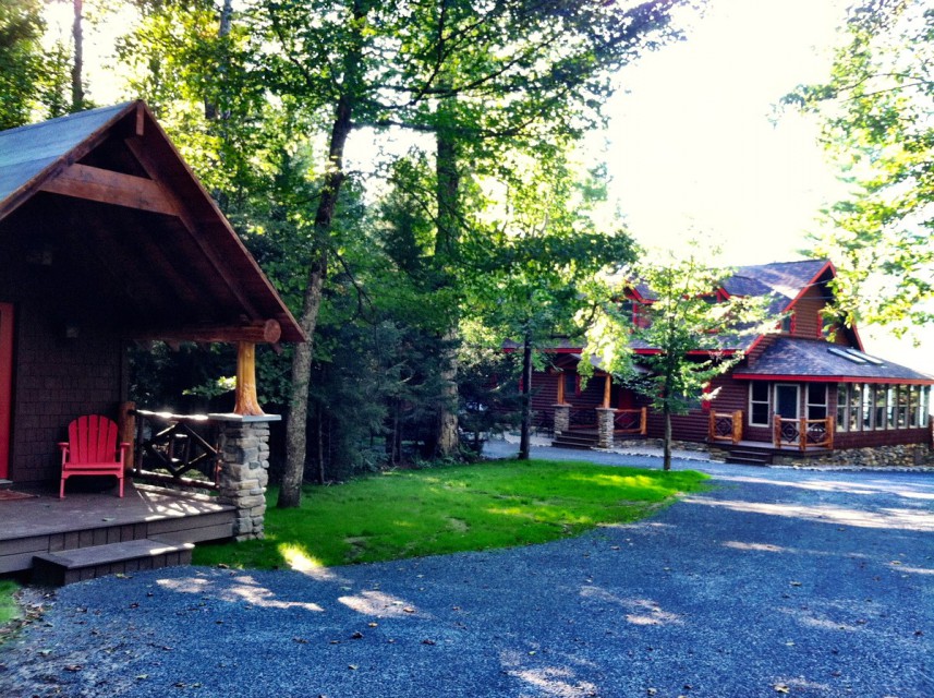 Little Cabin on left and Main Camp on right