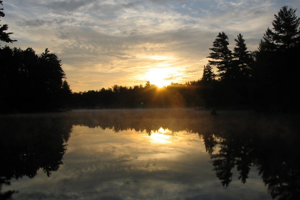 Sunrise on the Wanakena Flow