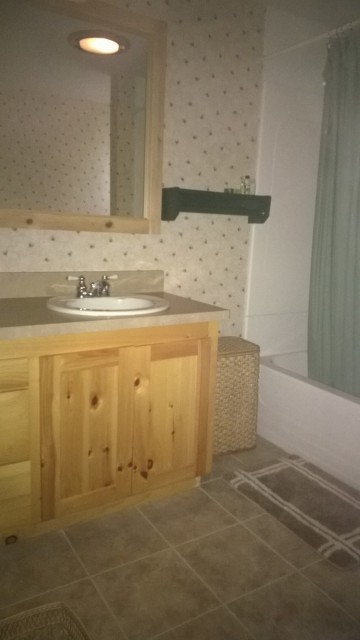 Upstairs Bathroom with shower/tub
