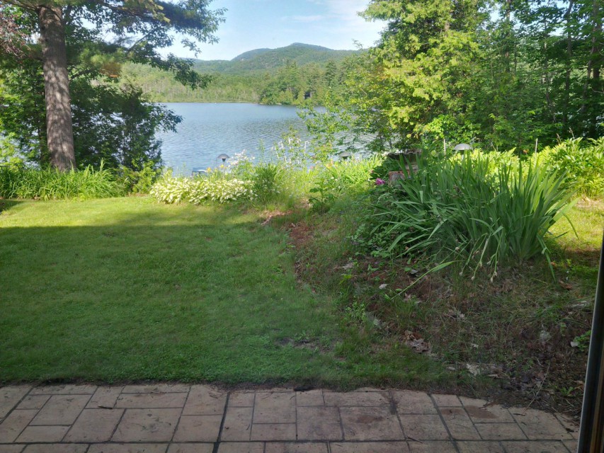 View from master and full bedroom sliding glass doors