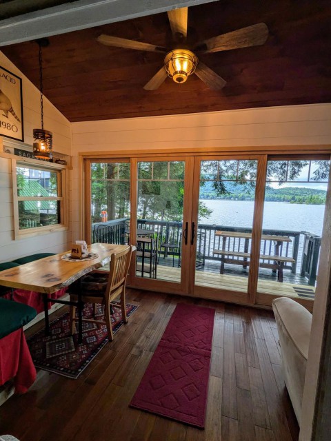 Enclosed front porch , cozy breakfast nook