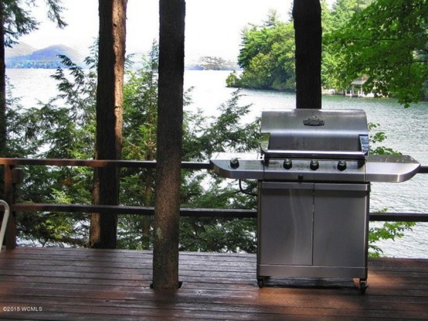 View from huge deck attached to house