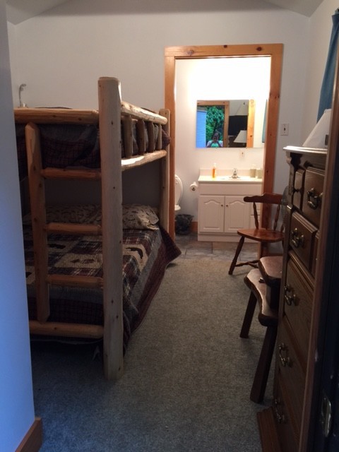 Guest house Full bunkbed with closet, TV, bathroom