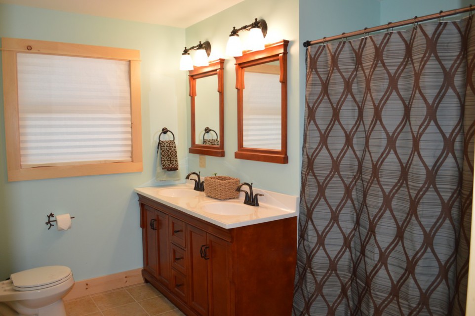 Hall Bathroom, double sinks