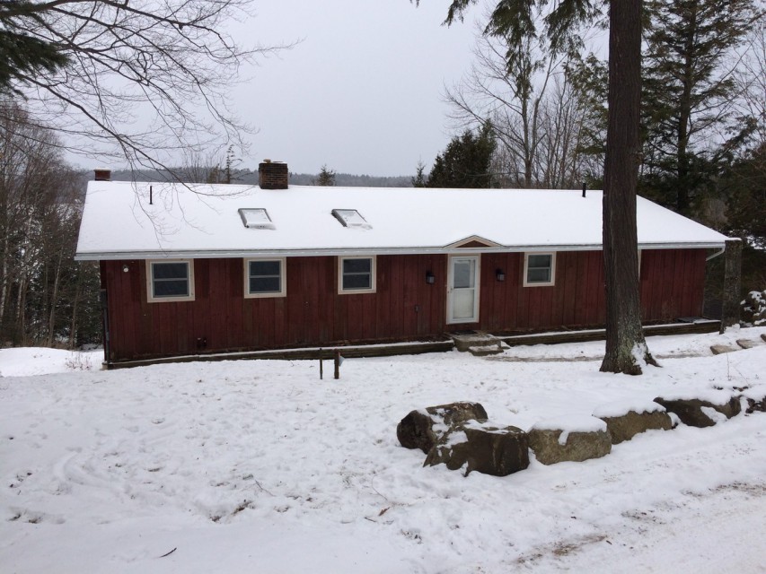 House as you pull up, lake is on the other side