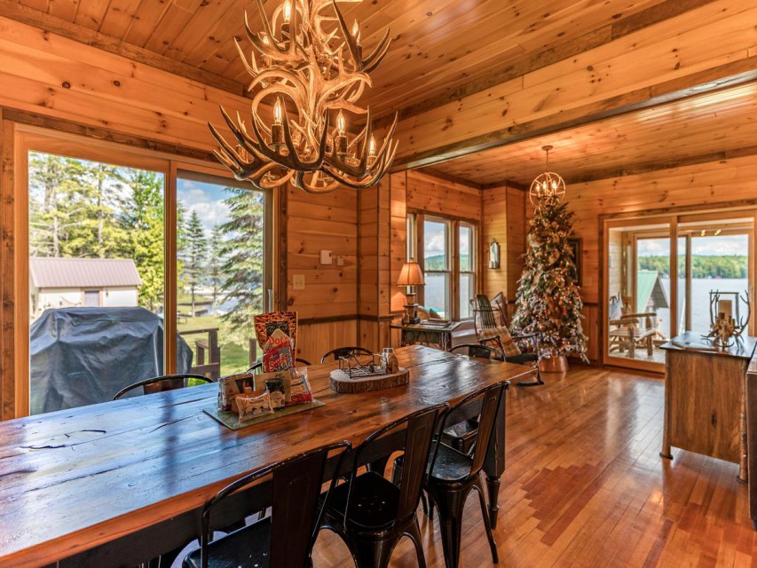 Dining table for 8 and Living Room, enclosed porch