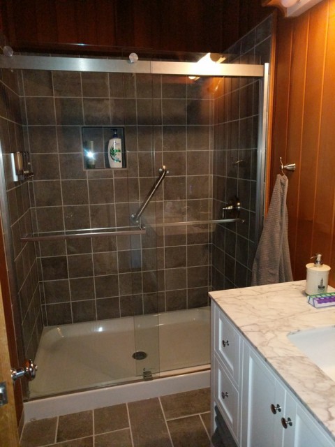 New upstairs master bath