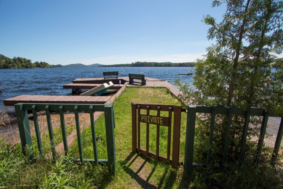 private dock on 4th Lake