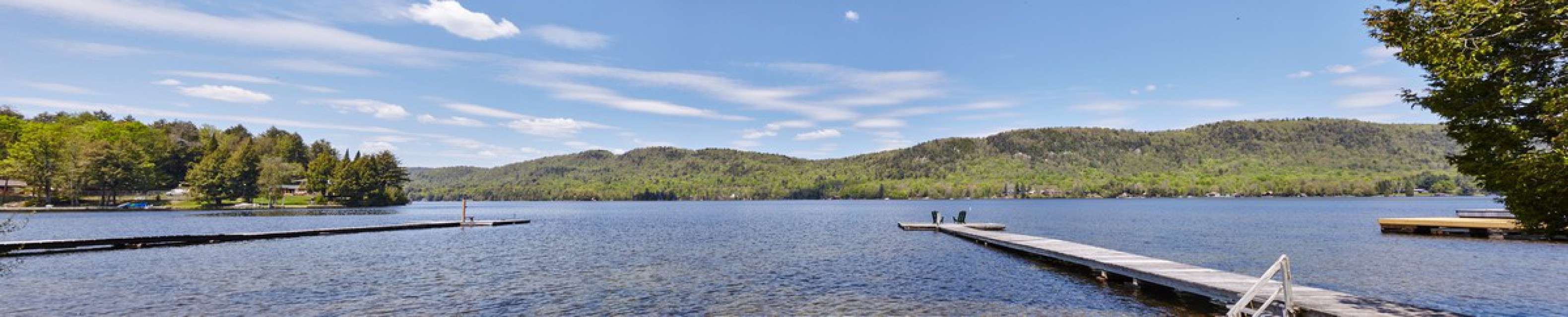 View from beach and dock