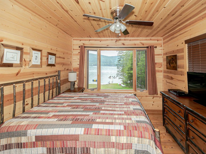 Main floor lakeside bedroom