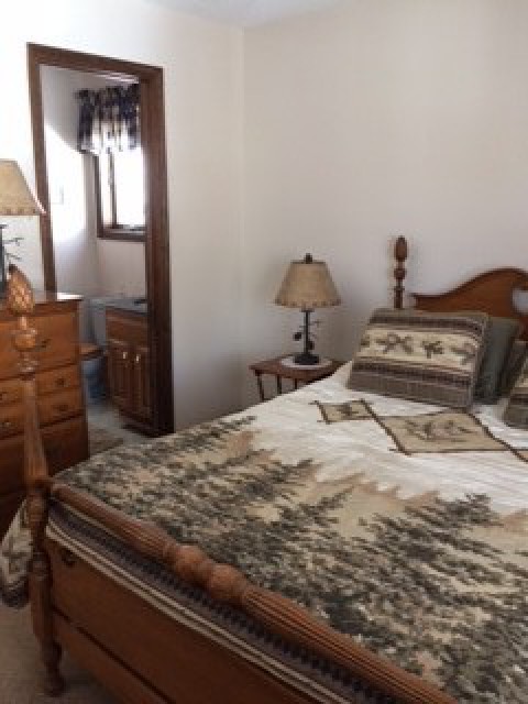 Second floor bedroom with full size bed