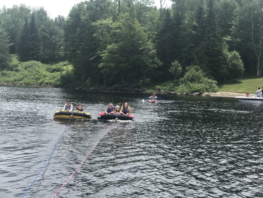 Tubing, happy kids