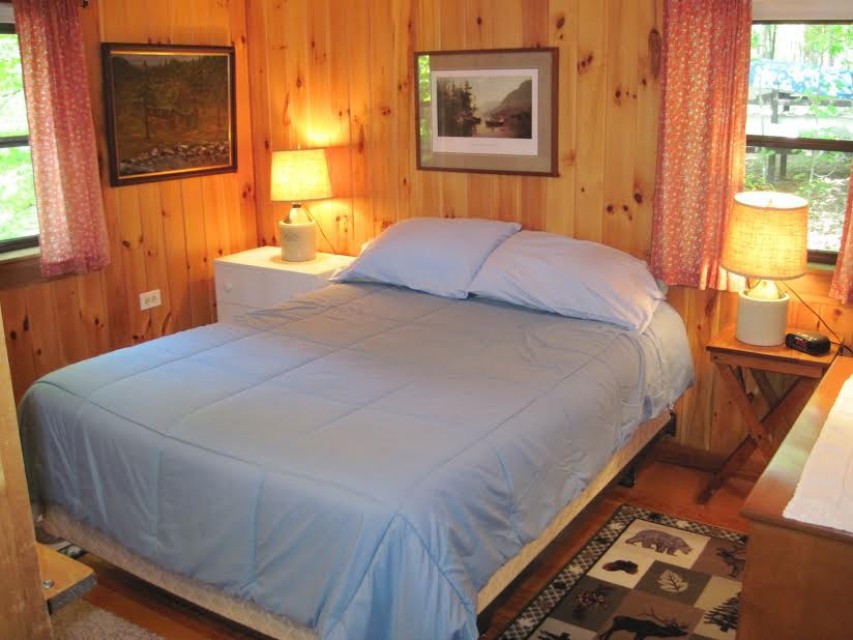 1 of 2 bedrooms with queen beds