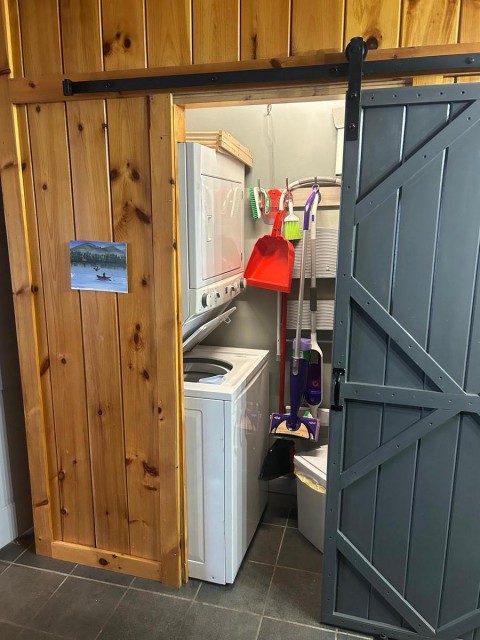 Laundry and cleaning supply closet