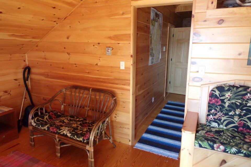 upstairs entertaining area