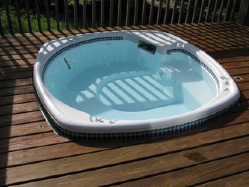 Relax in the hot tub after a day of activity
