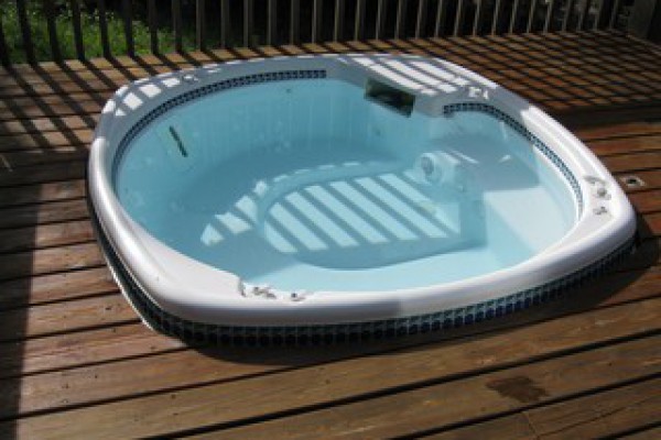 Relax in the hot tub after a day of activity

