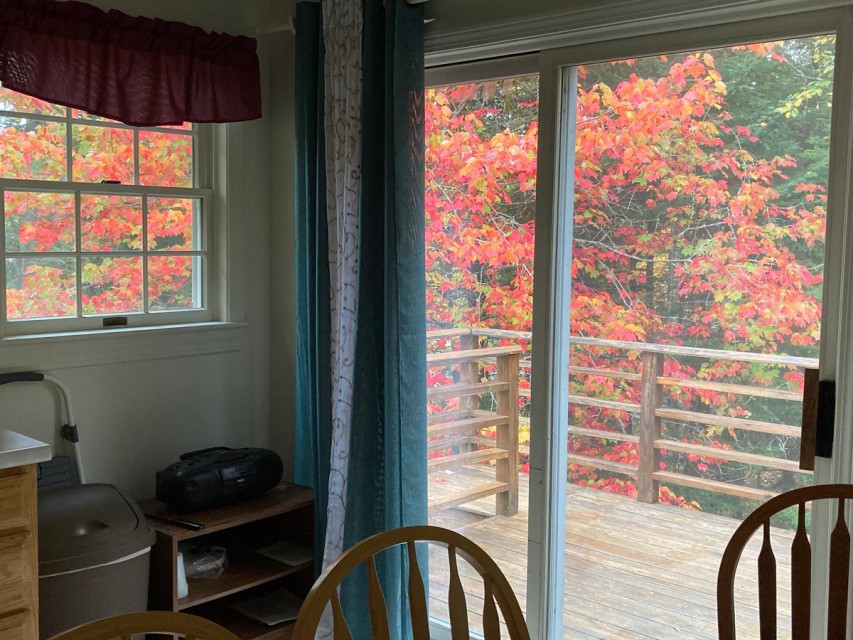 Fall colors off kitchen deck