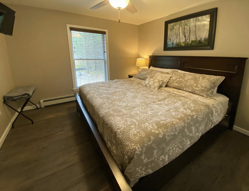 1st floor Master Bedroom with luxurious king bed!