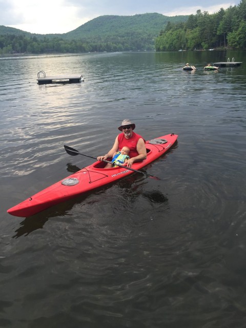 Enjoy a kayak around the lake