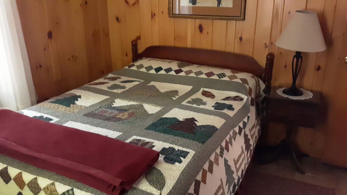 Full size bed Cabin#1