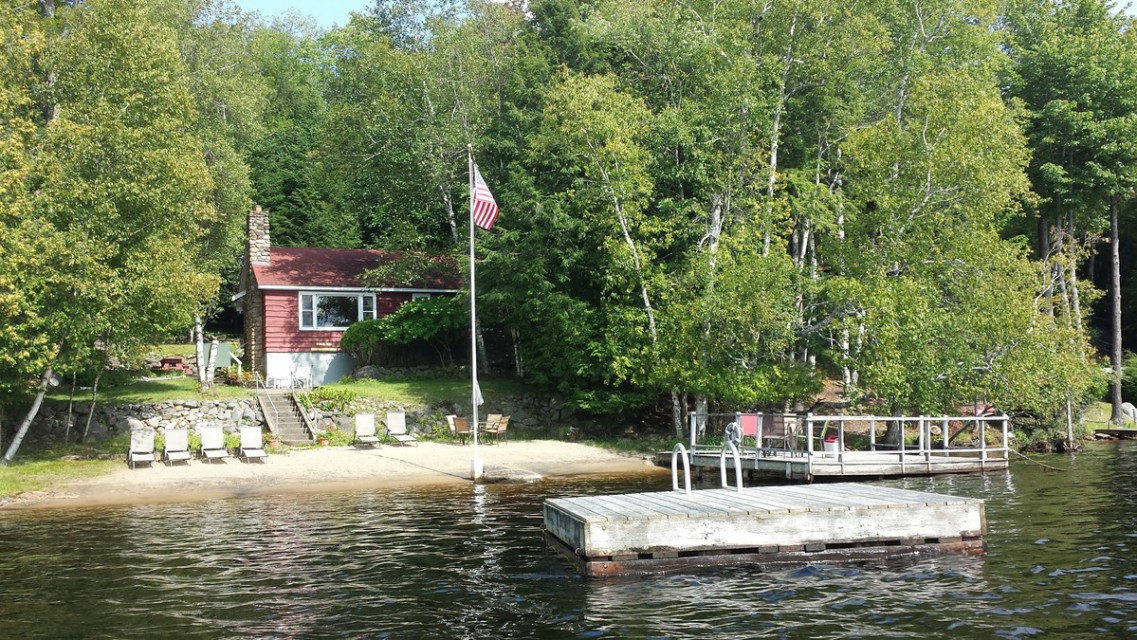 First dock and swimming area