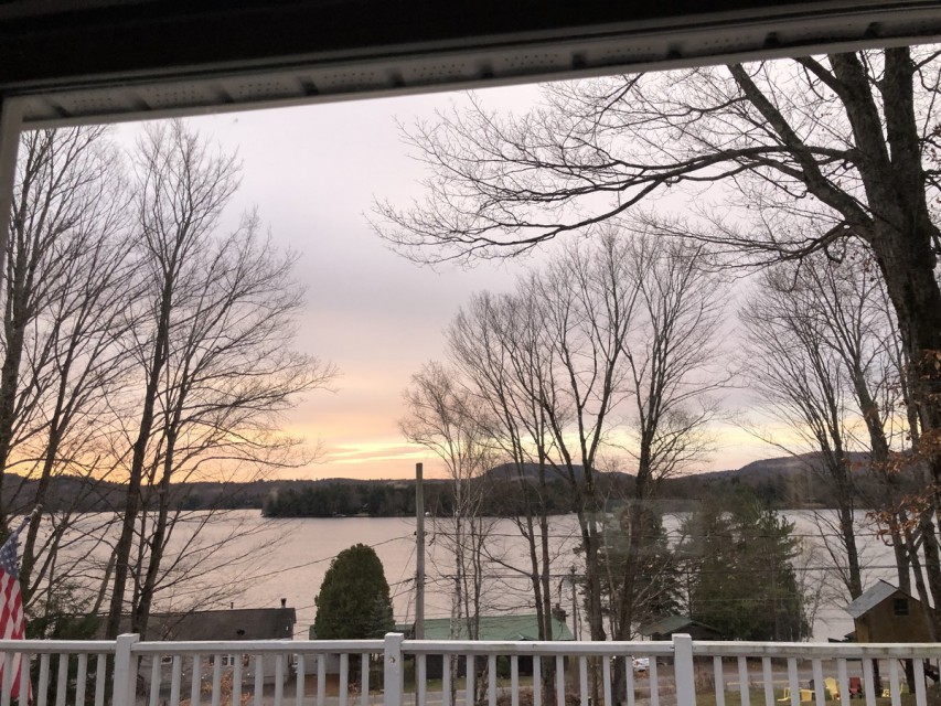 View of 1st lake from deck