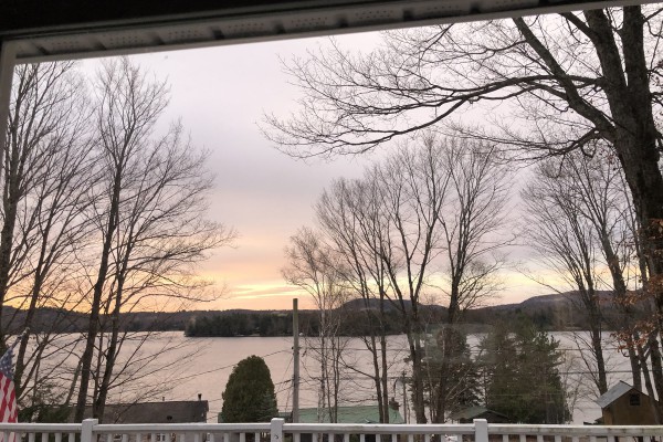 View of 1st lake from deck