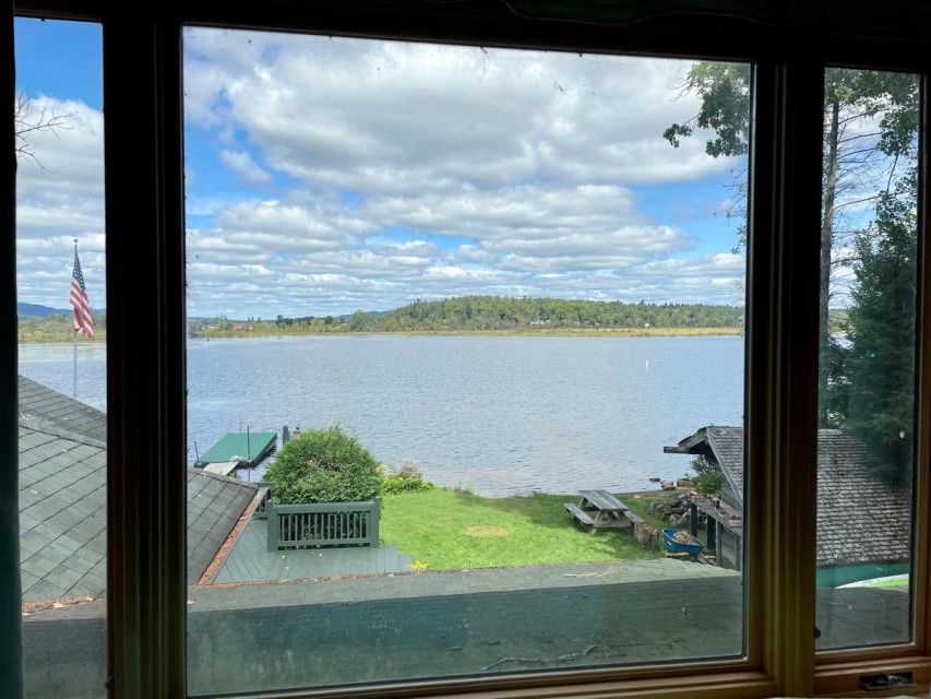 Fabulous lake view from upstairs queen bedroom