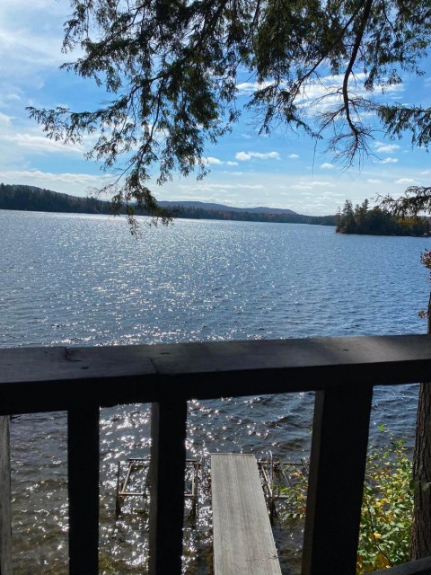 Off patio view of Fourth Lake