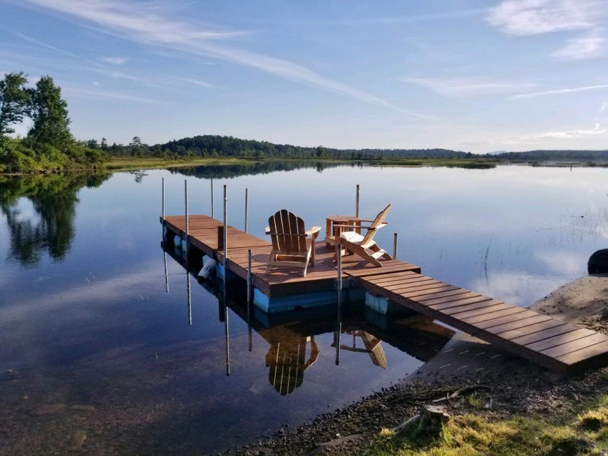 Private dock; great for fishing too!