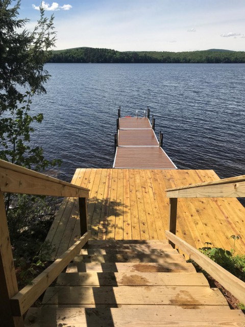 New 32' x 6' dock with stairs & deck 