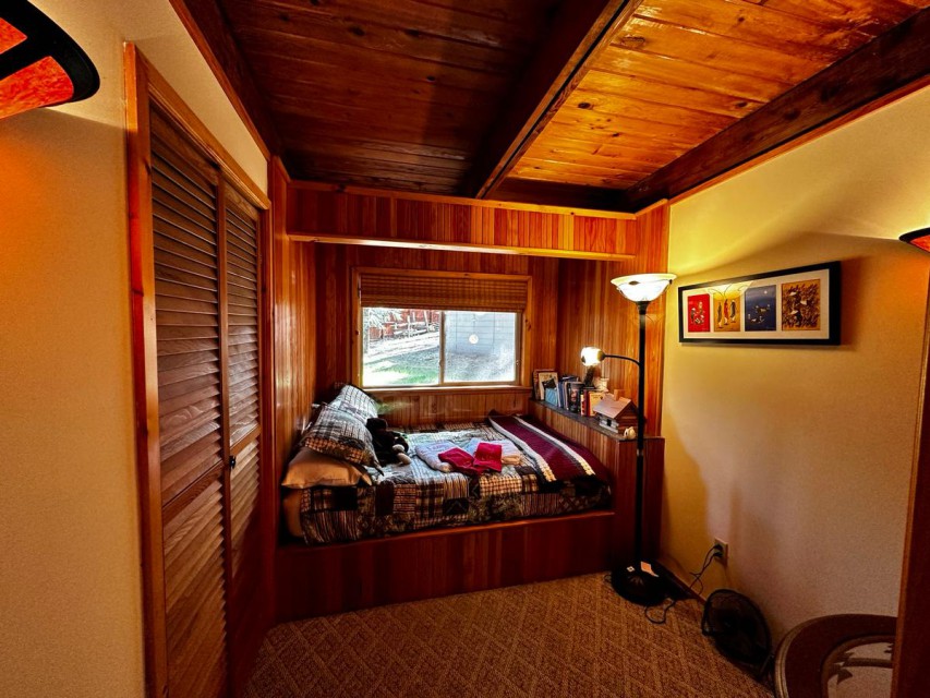 Douglas Fir BR with built-in full-size bed 