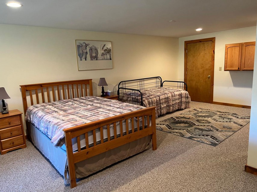 Walkout basement - Queen Bed and Trundle