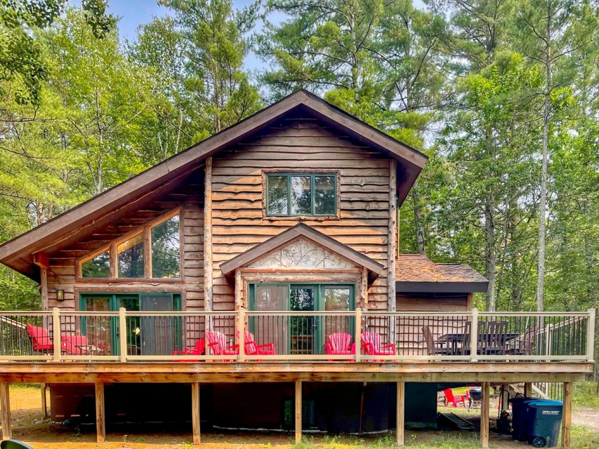 ADK Cabin, nestled on a serene acre in the Adirondacks.