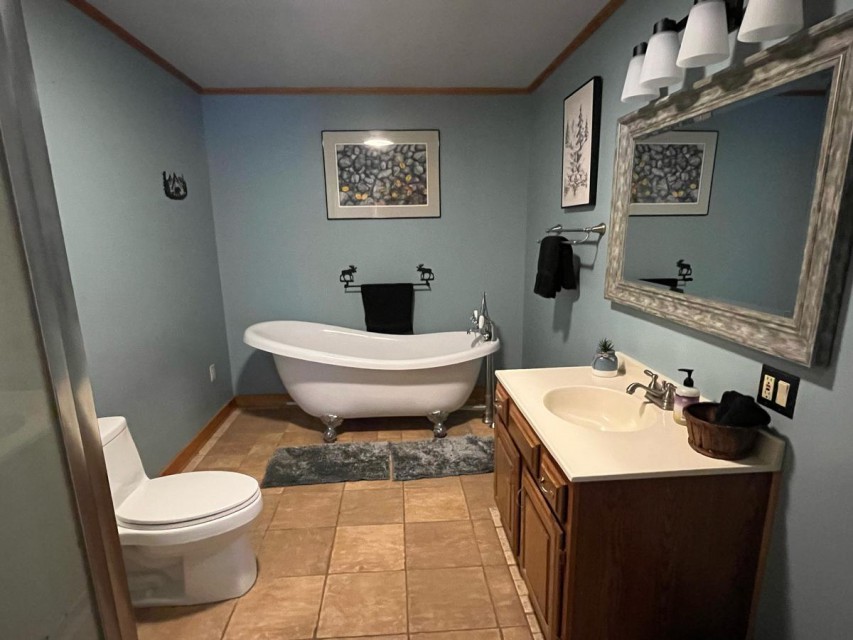 First Floor bathroom with Tub and shower