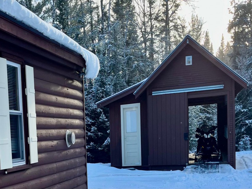 Snowmobile shed