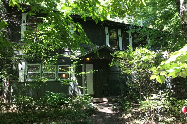 Woodland House in the summer.  Open year round, though.